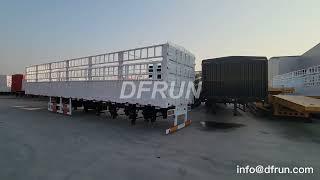 DFRUN 4 axles 180cm dropside trailer