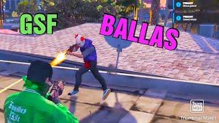 GSF VS BALLAS(GROOVE FIGHT,BOUNTY)GTA V ROLEPLAY #HTRP SERVER