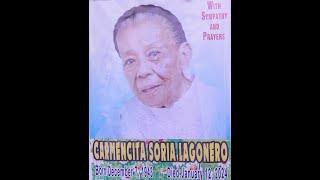 In memory of Carmencita Soria Lagonero