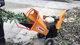 6.5hp 100mm chipping capacity wood chipper shredder