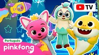 [4K] 🪩 Discoteca com Bebê Tubarão! | Dança e Aventura | Pinkfong, BebêTubarão! Canções para Crianças