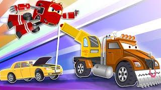 Supercar Rikki and Tow Truck to the Rescue! Kids Car Cartoon