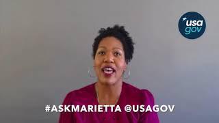 USAGov's #AskMarietta Tips for Cyber Monday