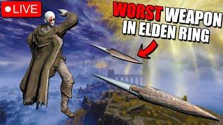 Elden Ring But I'm Forced To Use The WORST Weapon In The Game