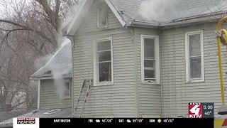 Sioux City home catches fire Thursday