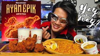 [BARU] MARRYBROWN AYAM EPIK | BOLEH KALAHKAN McD AYAM GORENG 3X SPICY ?