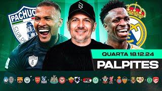 PALPITES DE FUTEBOL PARA HOJE 18 12 2024 (QUARTA-FEIRA) + BILHETE PRONTO | Boleiros Tips