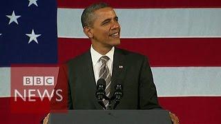 Obama refuses ALS ice bucket challenge but donates instead - BBC News