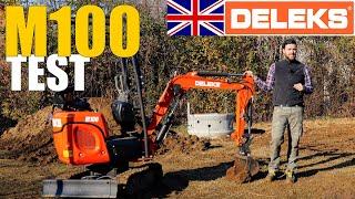 DELEKS M100 MINI EXCAVATOR - How to level ground?