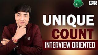 Unique Count in Excel | How to count Unique Values in a list using Sumproduct and CountIF Formula