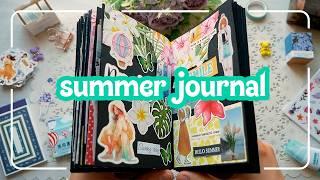 Scrapbook with Me - Summer Journal with me  ASMR |  journaling