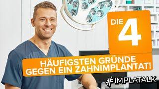 Die 4 häufigsten Gründe warum Patienten sich gegen ein Zahnimplantat entscheiden!