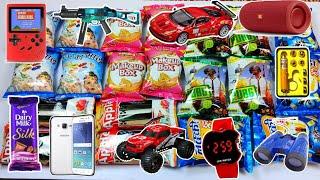 Latest Biggest collection of snacks with free gifts and toys inside unboxing in hindi  Moj kar di