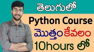 Python full course in telugu | Complete python in 10 hours | Vamsi Bhavani