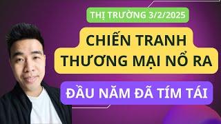 Chứng khoán hôm nay | Nhận định thị trường : Chiến tranh thương mại bắt đầu, đầu năm đã tái mặt