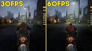 Gotham Knights - 30 FPS VS 60 FPS Batcycle Gameplay Comparison (Console VS PC)