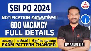 SBI PO 2024 Notification Tamil | SBI PO Syllabus, Exam Pattern, Qualification, Age Limit, Salary