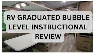 RV Graduated Bubble Level Instructional Review