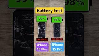 iPhone 15 Plus vs iPhone 15 Pro battery test!