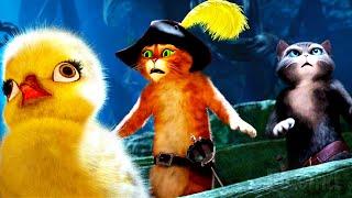 Las mejores escenas de aventuras de El gato con botas  4K