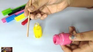 Mini Bottle Painting || miniature bottle art || bottle decoration ||make in Homestyle
