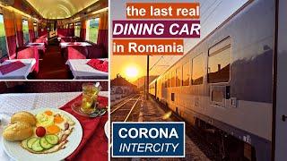 Corona Intercity Train Extreme Budapest-Brasov - Breakfast in the last real Dining Car in Romania