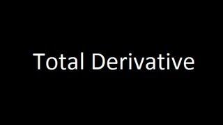 Total Derivative