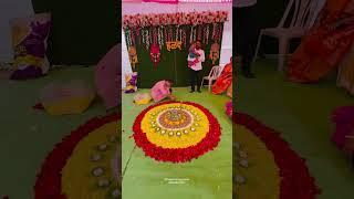 Haldi ceremony Rangoli ️.  #rajashrirangoli #rangoli #instagram #haldiceremony