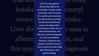 What Is Lysosomal Acid Lipase Deficiency? #shorts