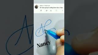 Nancy name fancy signature style 