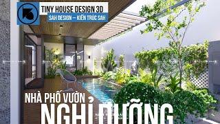 [10mx30m] Thiết kế nhà vườn nghỉ dưỡng Phong cách  RESORT MÁI TRÙM  | Kiến trúc SAH