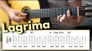 Learn The Most Beautiful Piece for Classical Guitar (Lagrima)