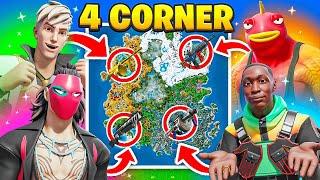 The *MYTHIC* 4 CORNER VAULT Challenge in Fortnite!