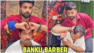 Indian Barber,Pure Massage 39 minutes Head,Neck,Body,Back, Massage Very Satisfing Work To Sleep 