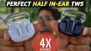 Perfect Half In-Ear Earbuds Under 1000  Mozu Flexibuds Klear  4X Giveaway 