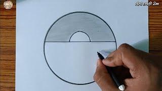 Easy Circle Scenery Drawing - Beautiful Drawing Pictures Easy ️️ @Artcraft2m