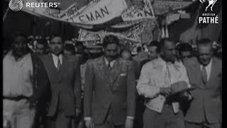 Miguel Aleman Valdes elected President of Mexico (1946)