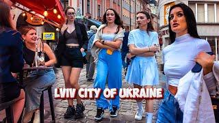 The Liveliest Streets of Lviv: Tourists, Beautiful Youth and Live Music [4k Virtual Walk] 2024