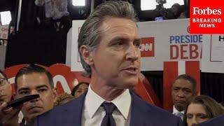 Gavin Newsom 'Disgusted' By Trump's Debate Performance, 'Proud' Of Biden