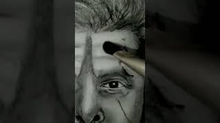 vikram as aditya karikalan |#shorts #drawing #art #ponniyinselvan #vikram #tamil #artist #reels re