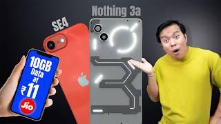 Nothing phone 3a is here? , iPhone SE4 , Jio 10GB Data @Rs.11 , Realme UI 6.0 Updates, iQOO Neo 10