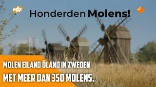 Molen eiland Öland Zweden met 350 molens.