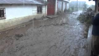 Fuertes lluvias San Juan Ostuncalco Lunes 12 de mayo del 2014