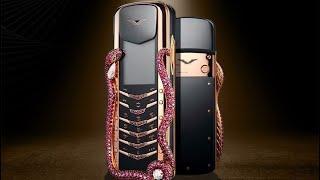 Vertu Signature phone  bold v1 gold and leather finishing premium keypad phone #jaddahelectronic