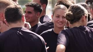 S.A.R. la Princesa de Asturias en su primer día en la Escuela Naval Militar