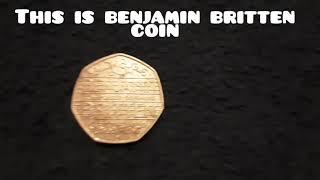 The rare benjamin britten 50p coin