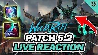 WILD RIFT PATCH 5.2 PREVIEW LIVE REACTION  NEW CHAMPIONS, NEW ITEMS, HEXRIFT AND MORE