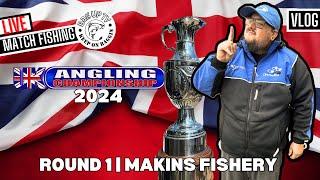 UK ANGLING CHAMPIONSHIP 2024 | ROUND 1 MAKINS FISHERY | LIVE MATCH | BAGUPTV