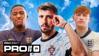 "WHAT IS HE DOING!?"  PRO vs PRO:DIRECT ft. MAN CITY'S RÚBEN DIAS, ANGRY GINGE & YUNG FILLY 