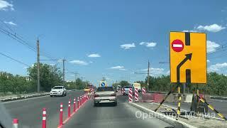 В Оренбурге на мосту Терешковой ограничил проезд